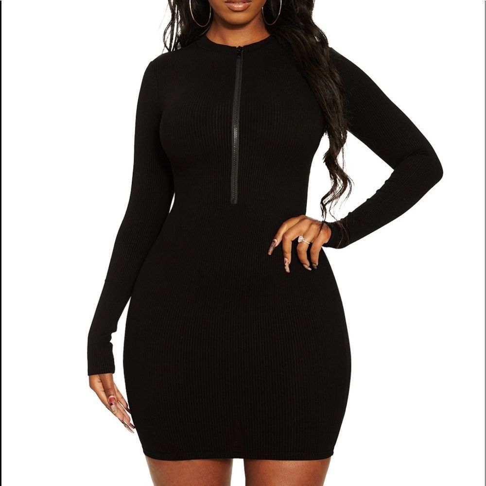 NEW NakedWardrobe Zip it Snatched dress